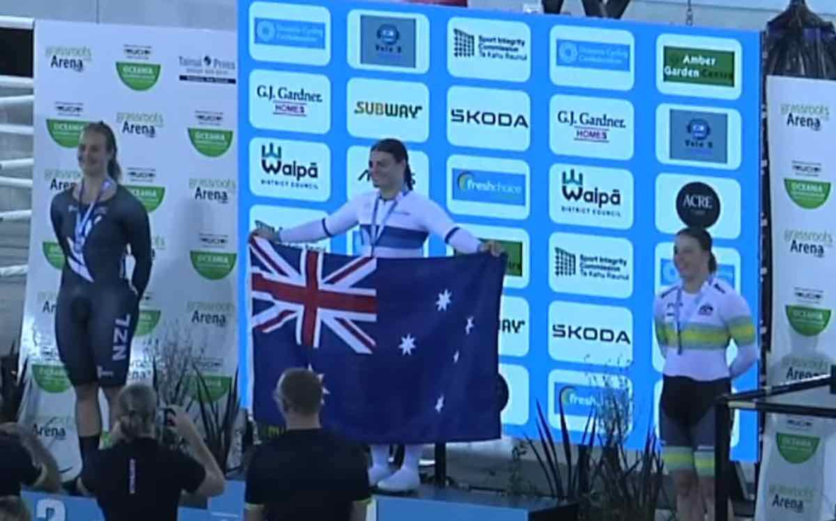 Hoffman and McCaig claim Oceania keirin titles