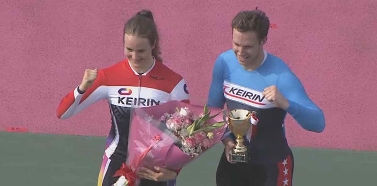 Lavreysen and Andrews overall winners as foreign riders return to Japanese keirin